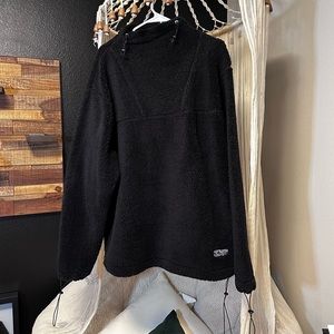 BUNGEE HIGH NECK BORG SWEATSHIRT